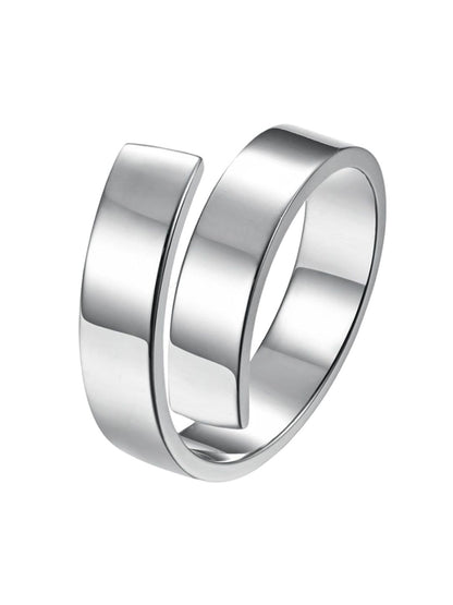 SALTY Stainless Steel & Knuckle Charm Finger Ring