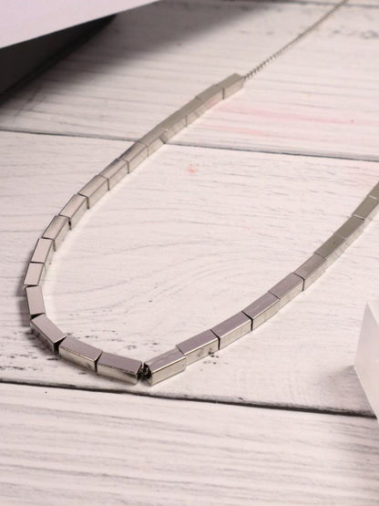 SALTY Men Stainless Steel Silver-Toned Chain