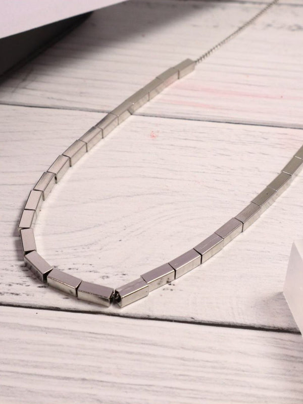 SALTY Men Stainless Steel Silver-Toned Chain