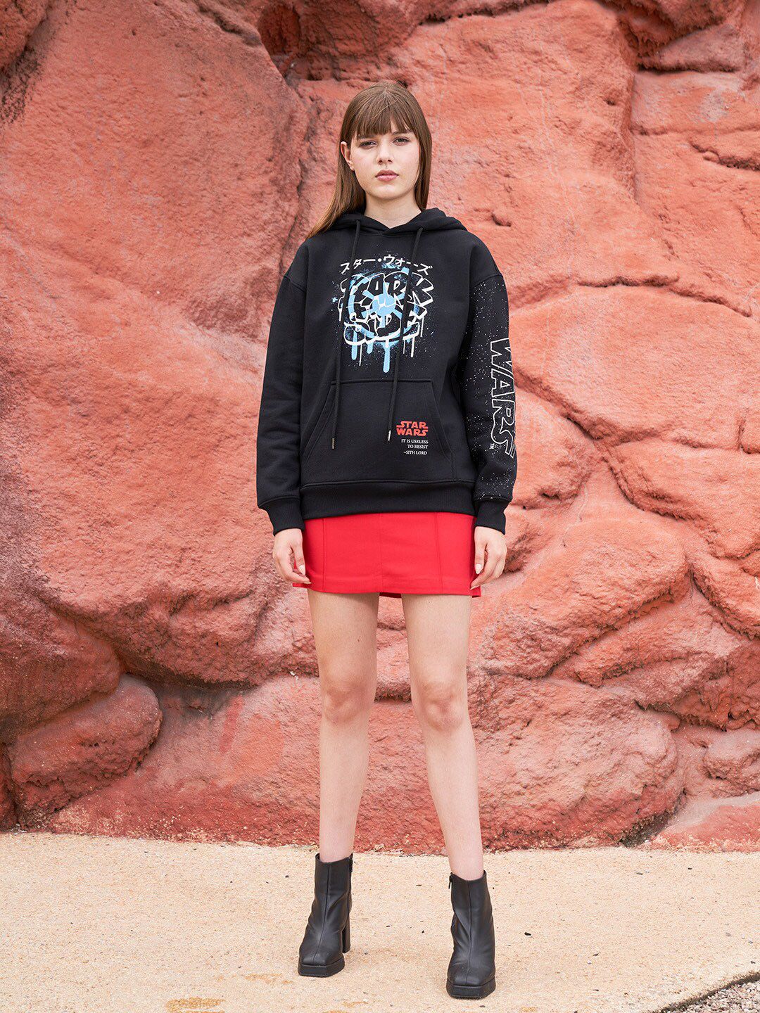Star Wars Dark Side Graphic Hooded Sweatshirt