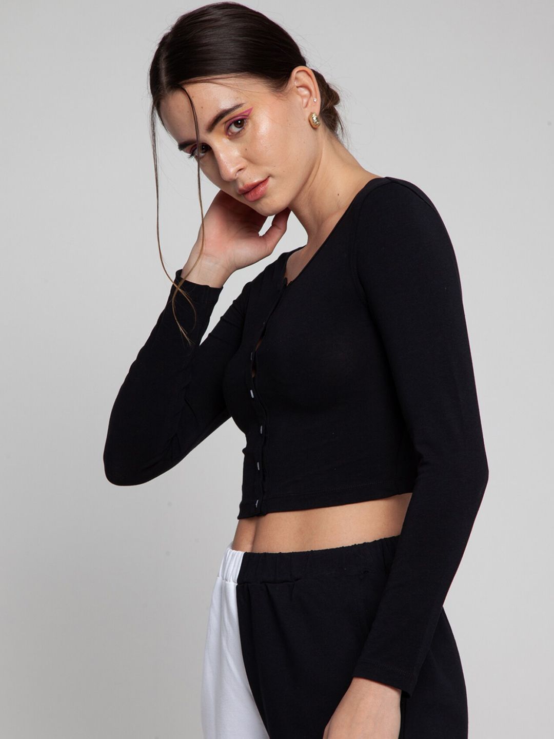 Black And White Split Jogger