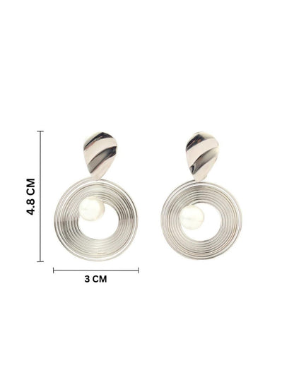SALTY Aster Luxury Silver-Plated Hoop Earrings