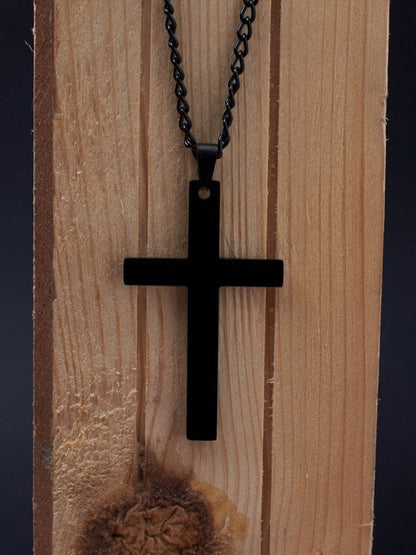SALTY Men Christ'S Crucifix Chain with Pendant