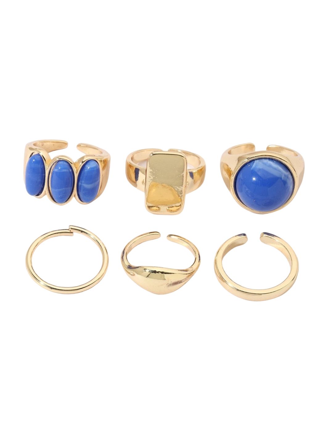 SALTY Set of 6 Streetwise Rings