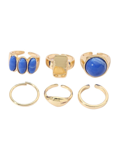SALTY Set of 6 Streetwise Rings