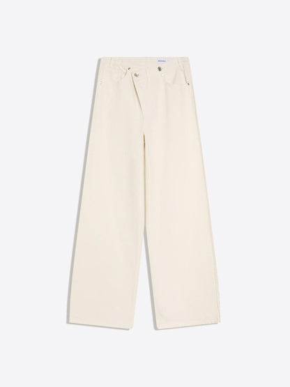 Women Wide Leg Mid-Rise Jeans