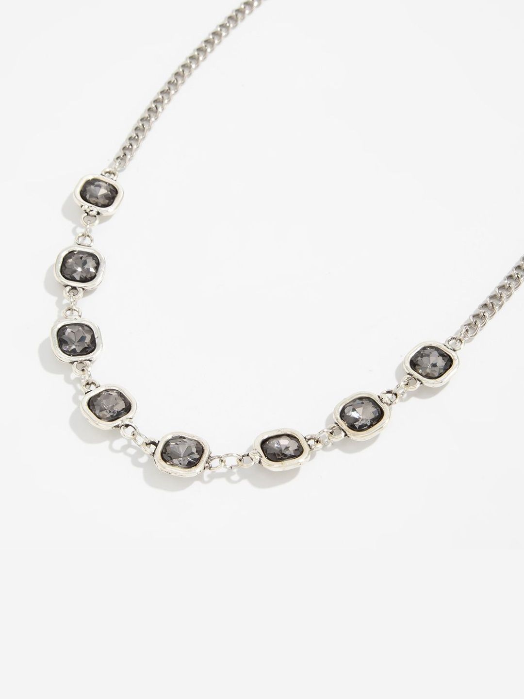 Silver-Plated Enamelled Necklace