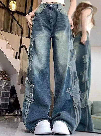 Women Regular Fit Mid-Rise Highly Distressed Light Fade Jeans