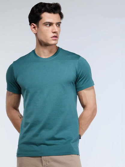 Men Pine Supima Crew Neck Relaxed Fit T-Shirt