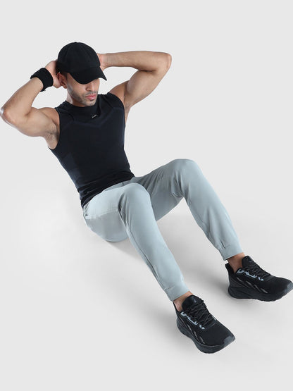 Men Moisture Wicking Solid Round Neck Compression T-shirt