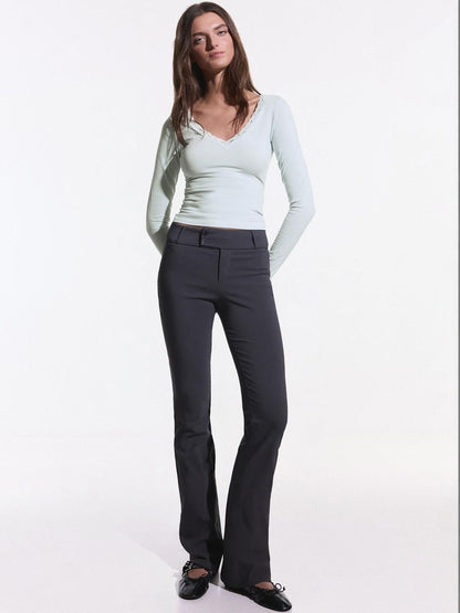 Long sleeve lace T-shirt