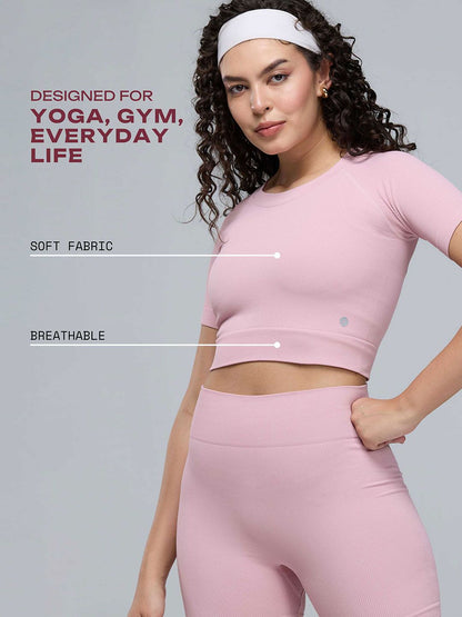 Pink Pulse Cropped T-Shirt