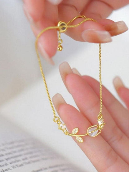 SALTY Women Stainless Steel Stone Studded Wraparound Bracelet
