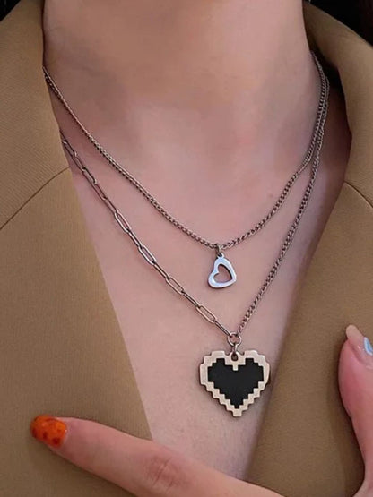SALTY Stainless Steel Palpita Layered Necklace