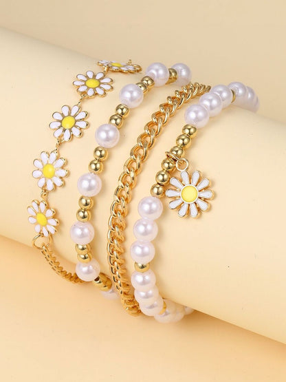 Women 4 Gold-Plated Armlet Bracelet