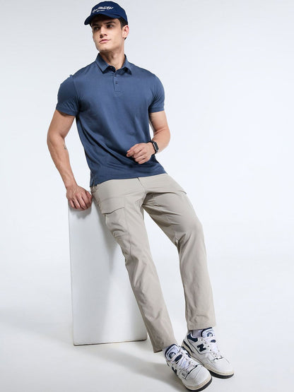 Men Ash Supima Regular Fit Polo T-Shirt