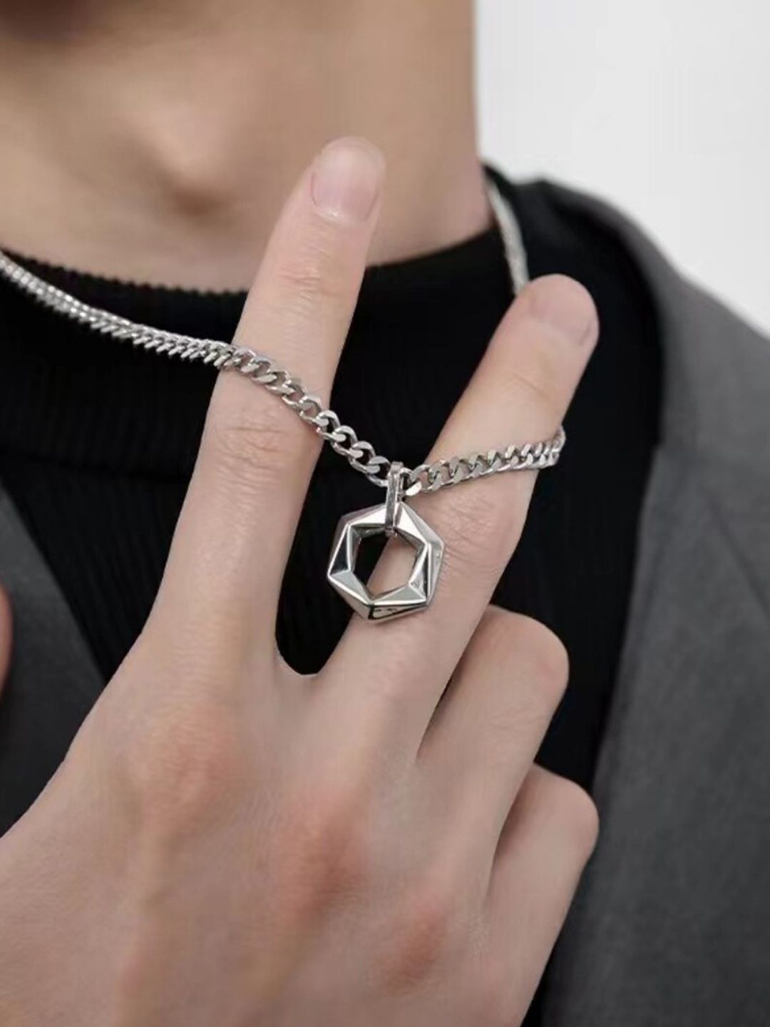 SALTY Sterling Boldness Layered Chain
