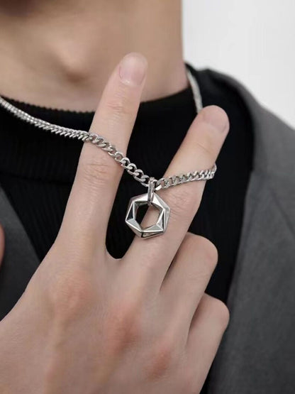 SALTY Sterling Boldness Layered Chain