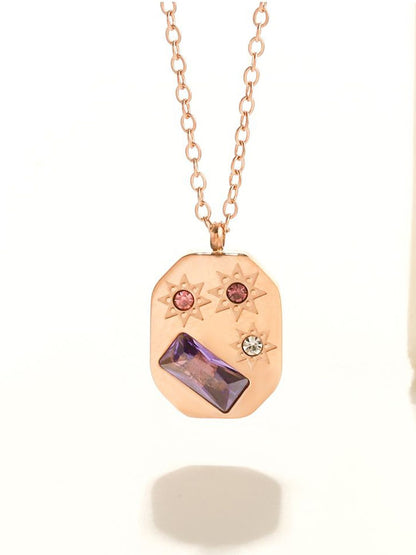 SALTY Geometric Pendants With Chains