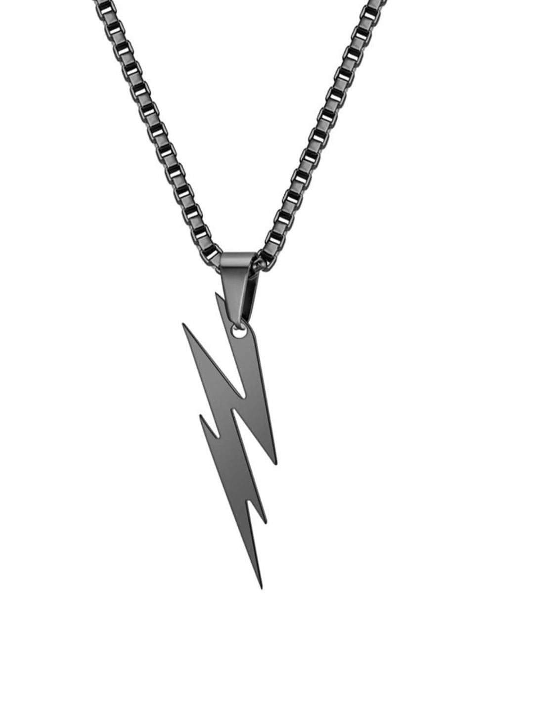 SALTY Voltage Men Stainless Steel Contemporary Pendant with Chain