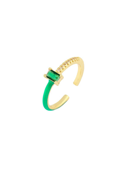 SALTY Stone Studded Finger Ring