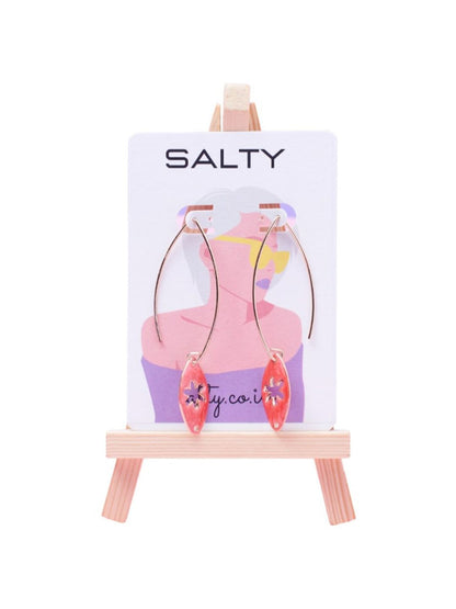 SALTY Enamelled Contemporary Drop Earrings