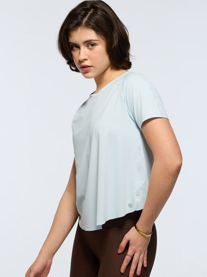 Sky Blue Overlap Tee