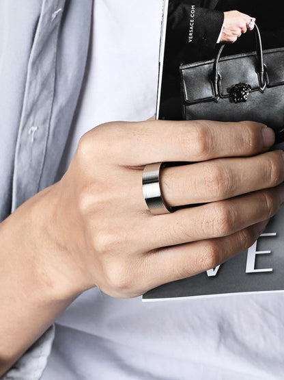 SALTY Men Stainless Steel Class Finger Rings