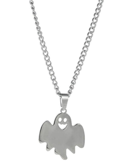 SALTY Haunted Men Stainless Steel Contemporary Pendant with Chain