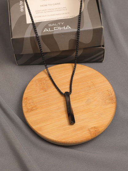 SALTY Collier Black Neck Chain for Men & Boys