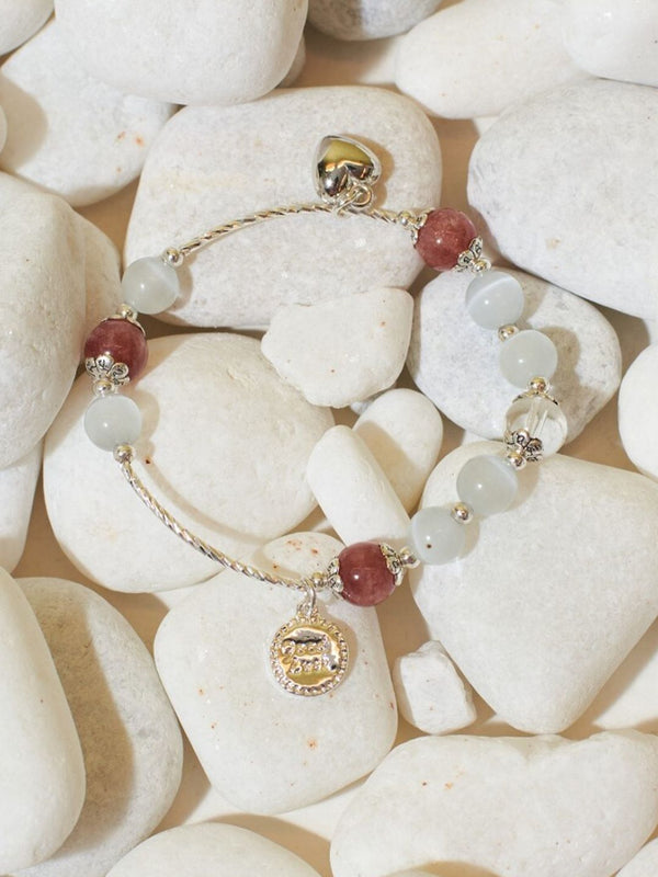 SALTY Sweetheart Rose Beaded Elasticated Bracelet