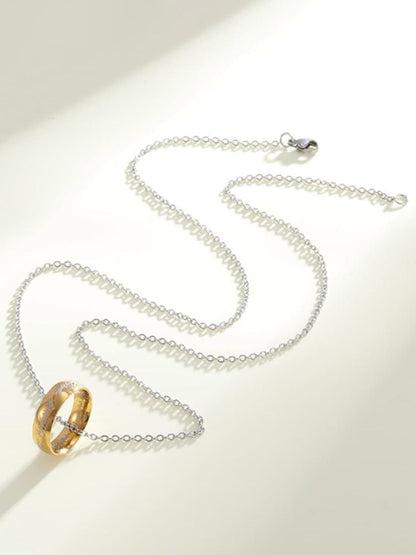 SALTY Men Promise Ring Pendants With Chains