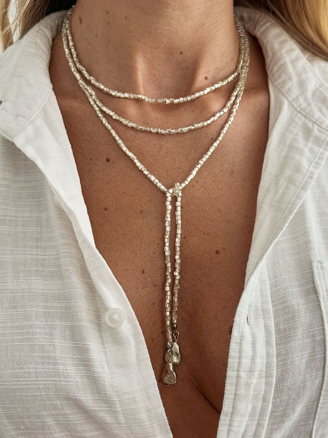 Silver-Plated Handcrafted Necklace