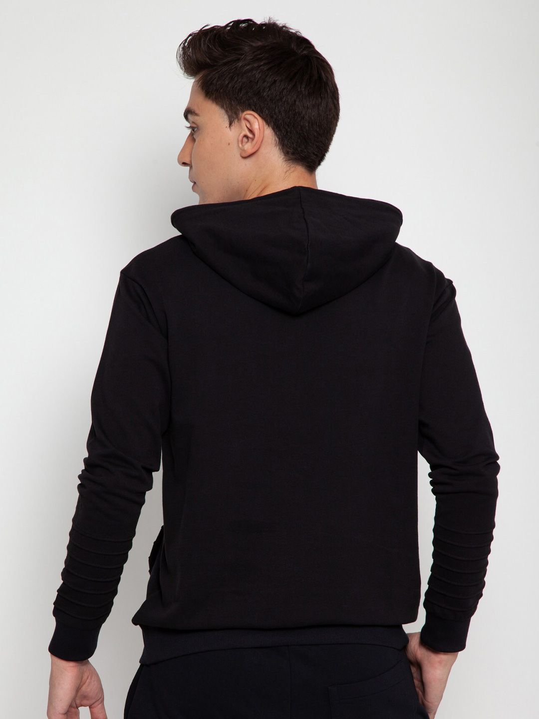 Black Pinstripe Hoodie