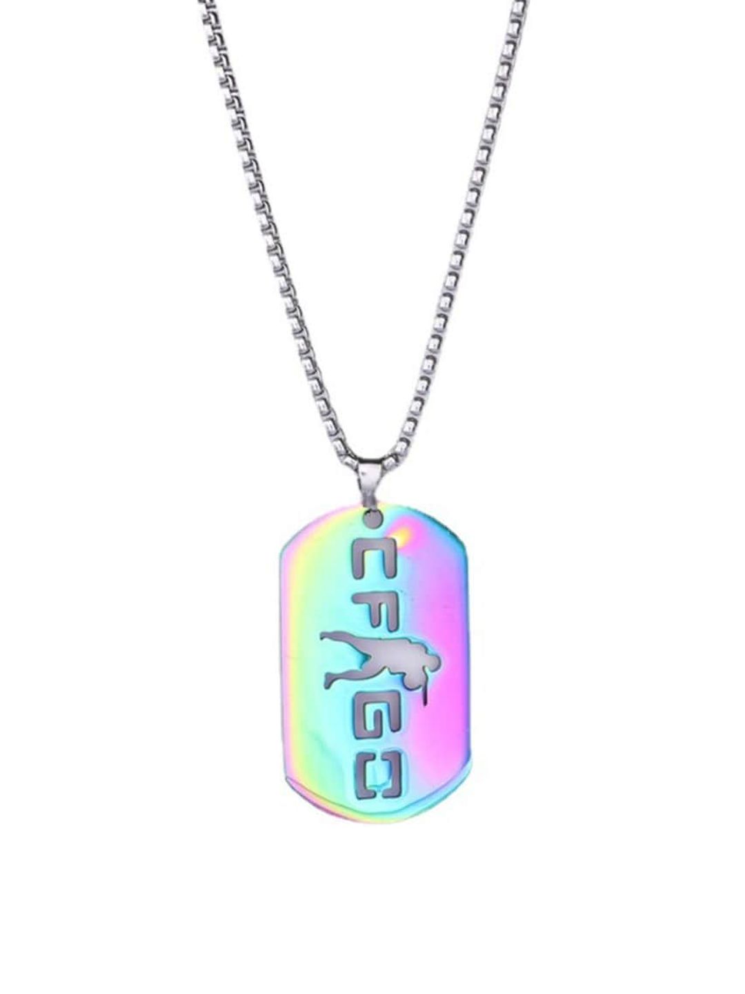 SALTY Silver-Plated Contemporary Pendants With Chain