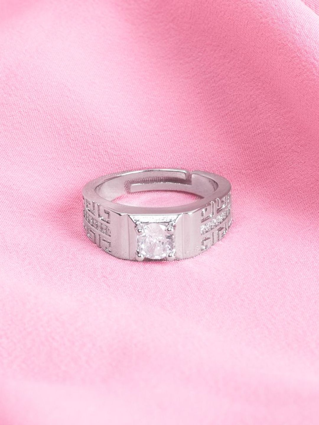 SALTY Pack of 2 Men Everlasting Solitaire Engagement Ring