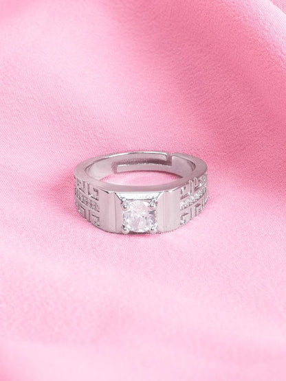 SALTY Pack of 2 Men Everlasting Solitaire Engagement Ring