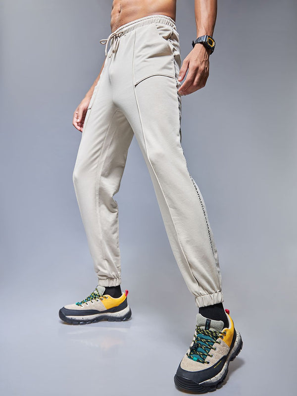 Beige Signature Sprint Joggers