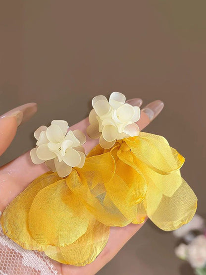 Floral Shaped Drop Earrings