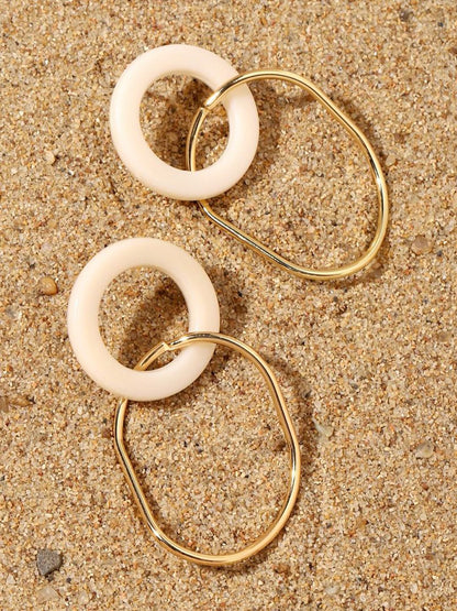 SALTY Pack of 2 Women Timeless Luxury Gold Earring