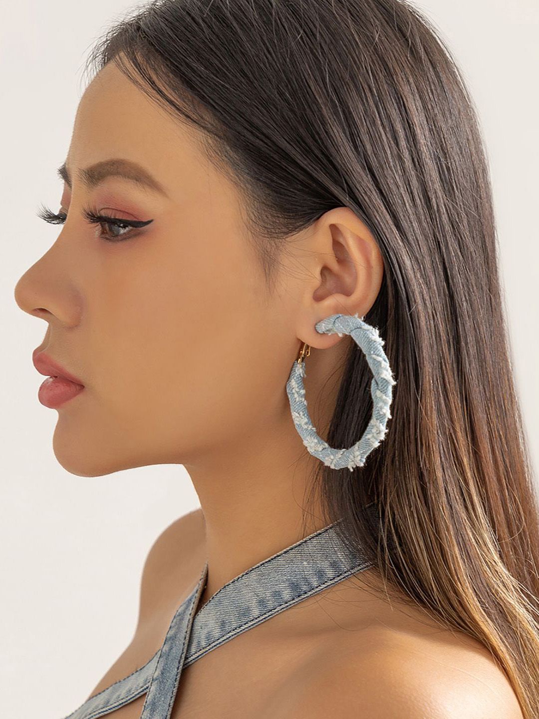 Circular Half Hoop Earrings
