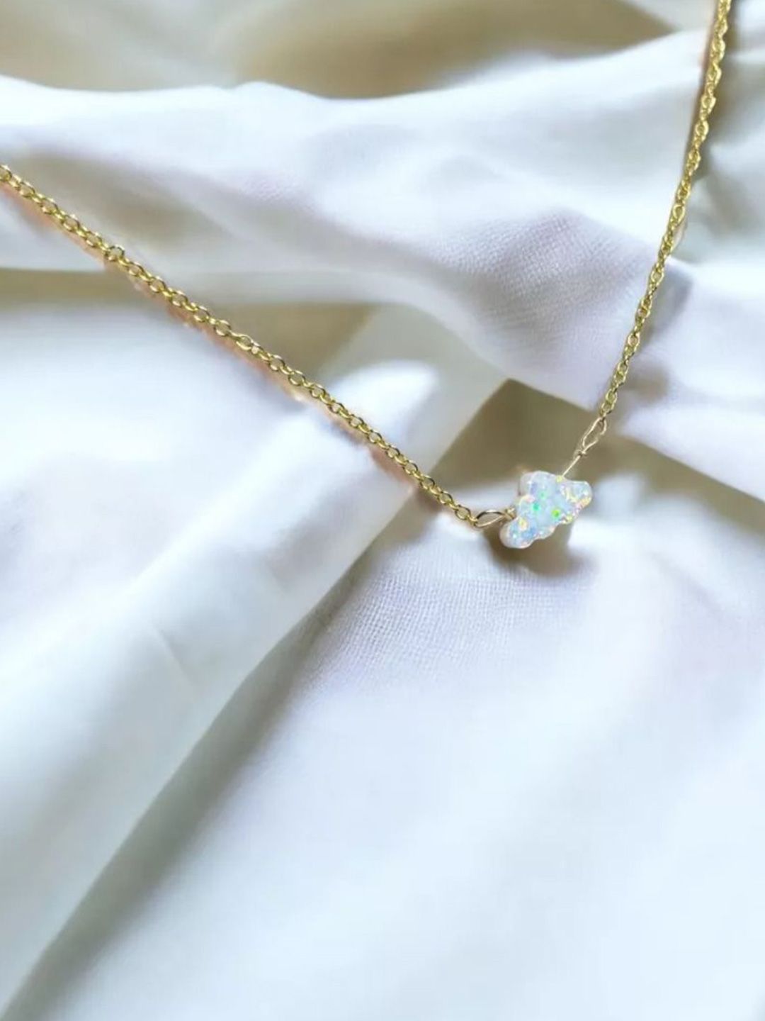 SALTY Dreamy Cloud Pendant Minimal Necklace