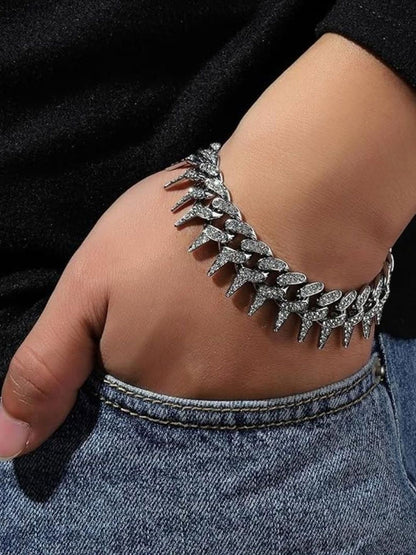 SALTY Men Stainless Steel Necklace With Bracelet Jewellery Set