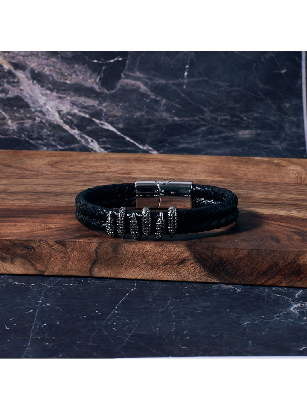 SALTY Midnight Charisma Chain & Crown Line Clawed Bracelet Jewellery Set