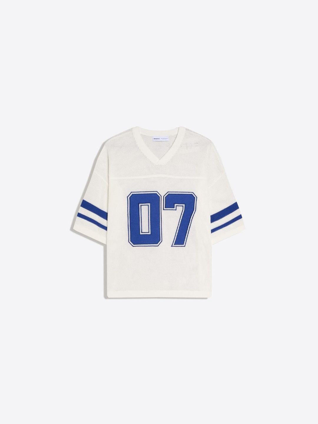 Short sleeve mesh sport print T-shirt