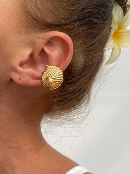 Gold Plated Contemporary Ear Cuff