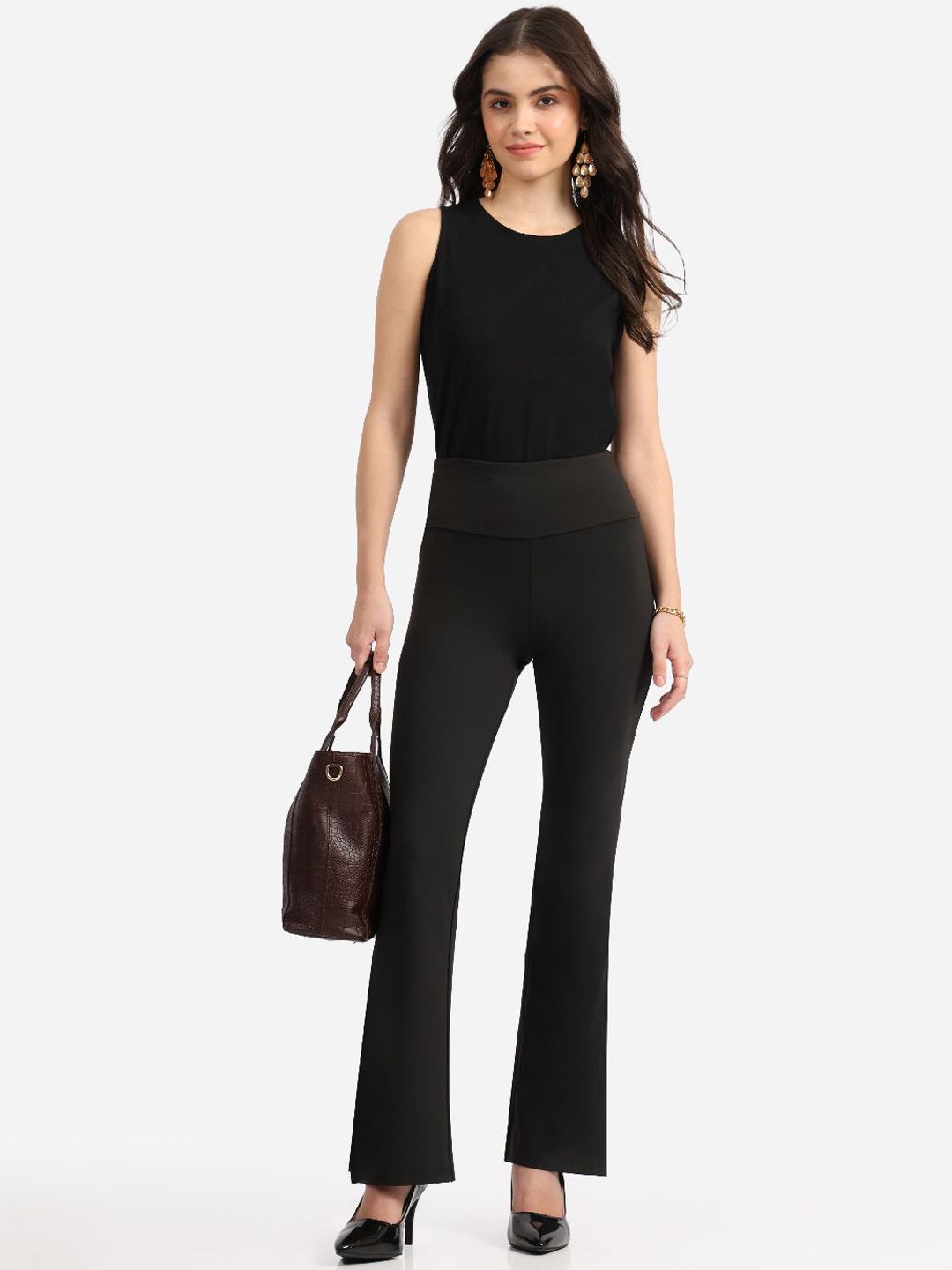 Women High-Rise Trousers