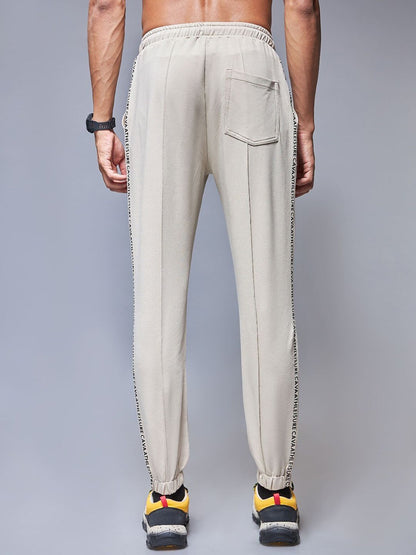 Beige Signature Sprint Joggers