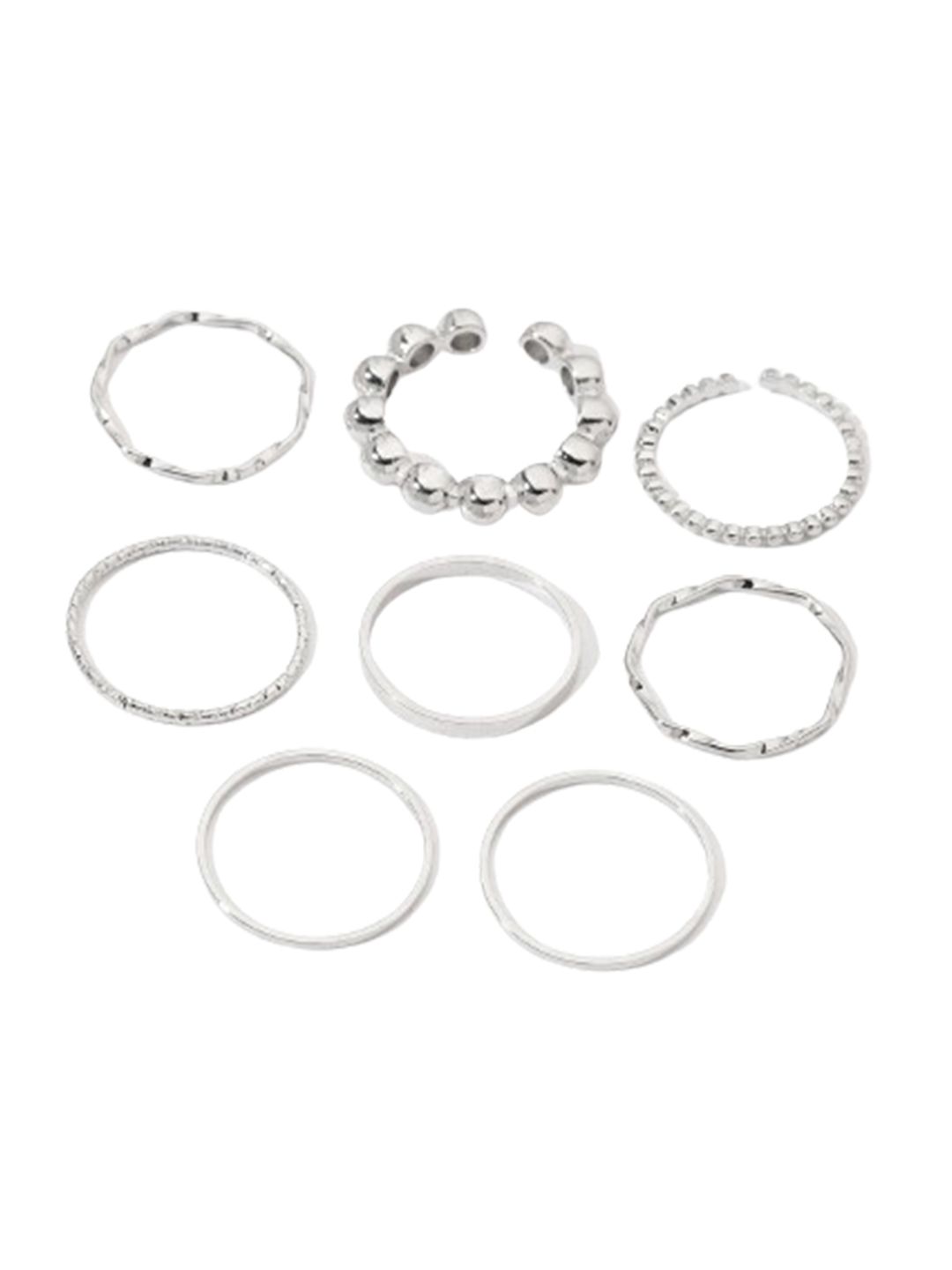 SALTY Set of 8 Nested Whispers Rings