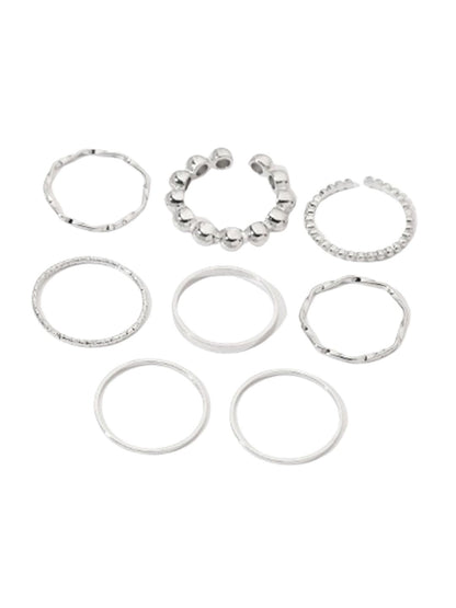 SALTY Set of 8 Nested Whispers Rings